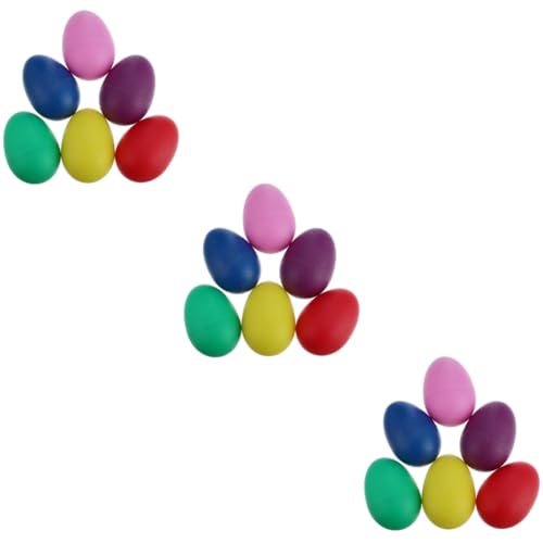 WESIEVYA 45 STK Percussion-Eier -Percussion-Spielzeug Musikalische Eier Eierbecher Schlaginstrument-Spielzeug Schmusespielzeug Maracas Osterei-schüttler Kinderspielzeug Abs von WESIEVYA