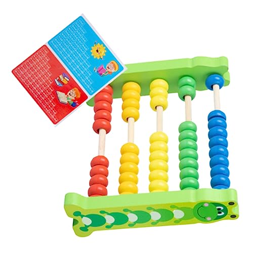 WESIEVYA Abacus Rechenrahmen Mit 5 Reihen Buntes Lernspielzeug Für Rechnen Und Zählen Pädagogisches Für Vorschulkinder Und Grundschüler Caterpillar Design von WESIEVYA