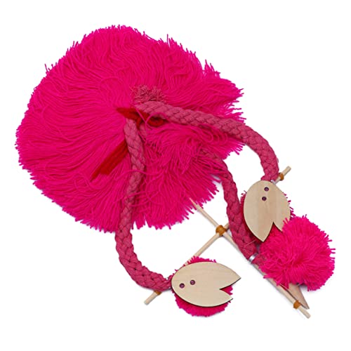 WESIEVYA 5 Stück Schnur Flamingo Plüschtier Flauschige Kuscheltiere Tierisches Spielzeug Lernspielzeug Für Kinder Tierpuppen Stofftiere, Plüschtiere Puppen Für Kinder Rosy Hölzern von WESIEVYA