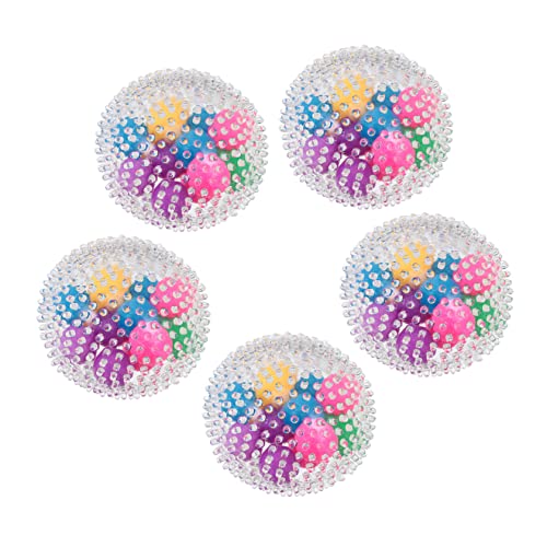 WESIEVYA 5 Stück Squeeze Vent Ball Kinderspielzeug Bälle Kinderspielzeug Ball Für Kinder Spielzeug Kind Ballspielzeug Kinderspielzeug Squeeze Ball Spielzeug Buntes Material von WESIEVYA