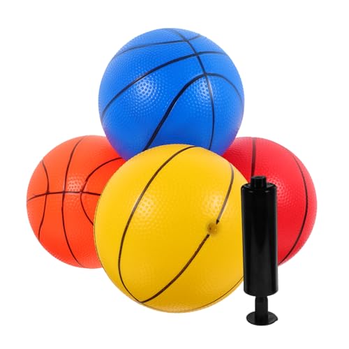 WESIEVYA Elastizität Spielzeug Pädagogisches Klopfen Weich Mini Basketball Set Von 5 Hüpfburg Für Jungen Und Mädchen von WESIEVYA