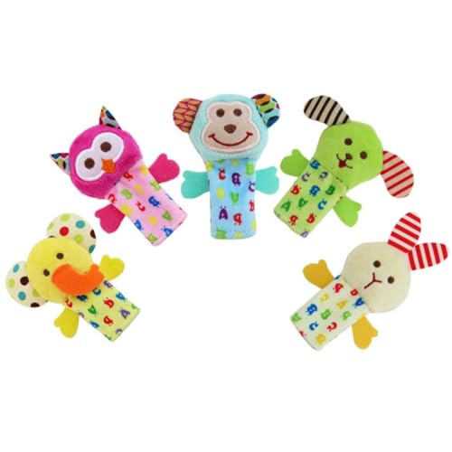 WESIEVYA 5 Teiliges Set üsch Tierfingerpuppen Interaktives Finger Für Kleinkinder Ideal Für Geschichten Und Fingerspiele von WESIEVYA