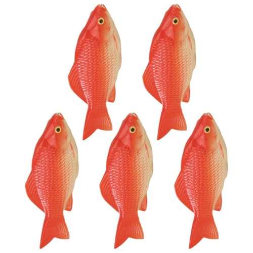 WESIEVYA 5 Stücke Realistische Fisch Skulptur Desktop Fisch Dekoration Realistische Simulation Tier Figuren von WESIEVYA