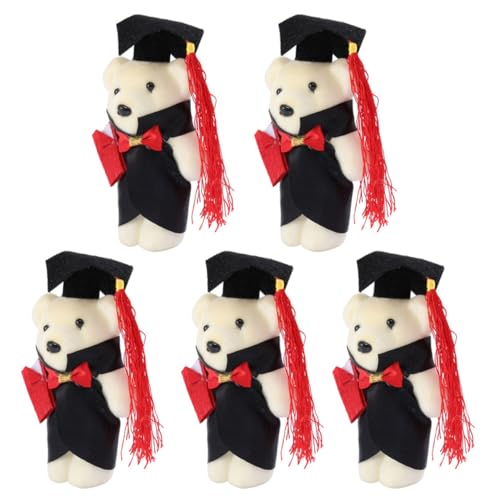 WESIEVYA 5pcs Bear Graduation in Cap Multifunktionale Lovely Bear Graduation (mit Cap) von WESIEVYA