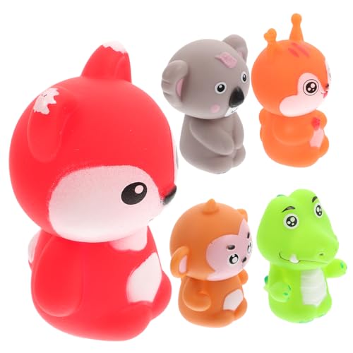 WESIEVYA 5st Tierische Fingerpuppe Plüsch Fingerpuppen Massenspielzeug Party-handpuppe Minispielzeug Für Kinder Fingerpuppen Für Kinder Fingerpuppe Spielzeug Fingerspielzeug Für Kinder PVC von WESIEVYA