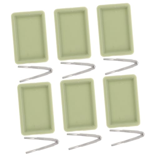 WESIEVYA 6 Sätze Teiliges Miniatur Backblech mit Zange Puppenhaus Zubehör Mini Serviertablett für Detailreiche Puppenhaus Küche DIY Bastelset WESIEVYA 6 Sätze Teiliges Miniatur Backblech mit Zange Puppenhaus Zubehör Mini Serviertablett für Detailreiche Puppenhaus Küche DIY Bastelset von WESIEVYA