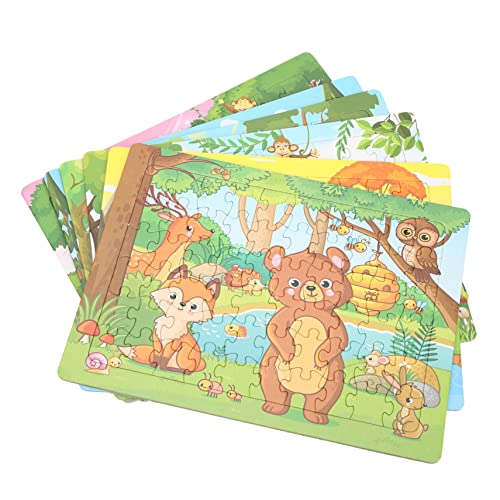 WESIEVYA 6 Sätze Tierpuzzles Aus Papier Rätsel Für Schwierige Rätsel Für Erwachsene -rätsel Puzzle- Bildungsspielzeug Kleinkind Rätsel Kinderspielzeug Kinderpuzzle von WESIEVYA