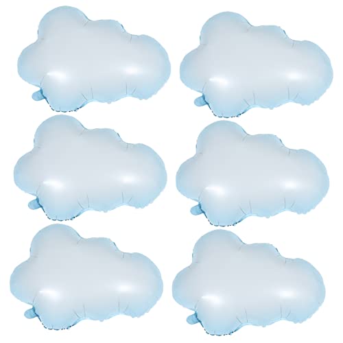 WESIEVYA 6 Stück Wolken Folienballons Und Für Geburtstag Babyparty Hochzeit Und Party Dekorationen Ideal Für Kreative Feiern Und Festliche Anlässe von WESIEVYA