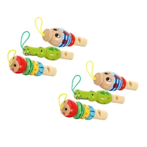 WESIEVYA 6St Tier kleine Pfeife animal toys tier spielzeug Tierische Spielzeuge Kinder Halskette Pfeifenspielzeug für Kinder Pfeifenspielzeug aus Holz Kinder pfeifen Spielzeug hölzern von WESIEVYA