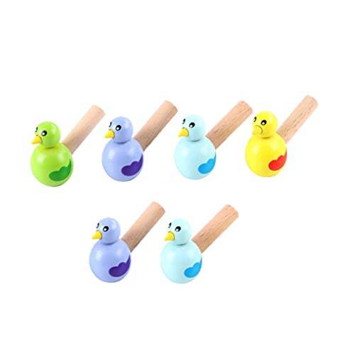 WESIEVYA 6St Vogelpfeife aus Holz Musikalisches Babyspielzeug Partygeschenke pfeifen musical toy instruments kinderinstrumente Partytütenfüller für Kinder Kinderpfeife Spielzeug hölzern von WESIEVYA