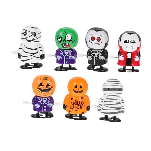 WESIEVYA Aufziehspielzeug Für Halloween-Partys Halloween Aufziehspielzeug Gruselige Puppen Windspielzeuge Für Halloween Clockwork Spielzeuge Simulierte Geister Und Monster Für Spaß Und Dekoration von WESIEVYA