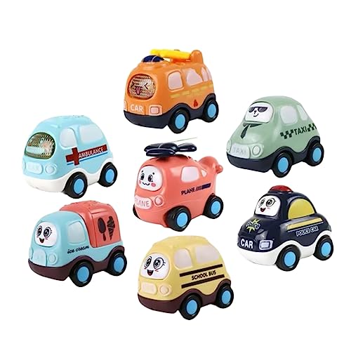 WESIEVYA 7st Spielzeug Autos Kinderspielzeug LKW-Modell Für Kinder Mini-fahrzeugspielzeug Technisches Spielzeugauto Spielzeug Mit Schwerer Ausrüstung Mini-automodell Mini-bauwagen Plastik von WESIEVYA