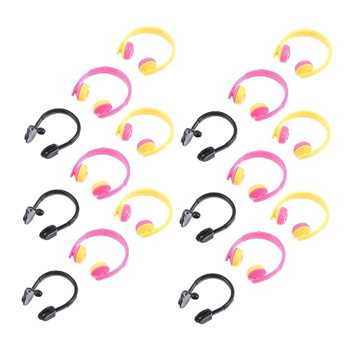 WESIEVYA 80 Stücke Mini Puppe Headset Kunststoff Puppe Kopfhörer Requisiten Puppe Dekoratives Headset von WESIEVYA