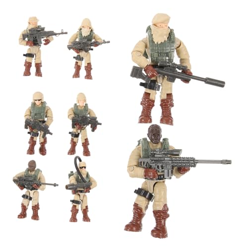 WESIEVYA 8st Realistische Menschenfigur Miniatursoldat Kleine Menschenfiguren Spielzeug Für Soldaten Mini-soldatenfiguren Soldaten-actionfiguren Sandtisch Miniaturmenschen Minifigur Plastik von WESIEVYA