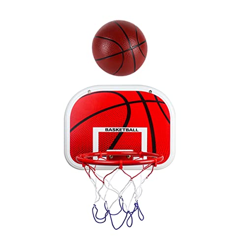 WESIEVYA Basketball Spielzeug Kinder Basketballkorb Set Indoor Basketball Ring Für Jungen Wandmontierter Basketballrahmen Für Kinderzimmer Dekoration Für Drinnen Und Draußen Inklusive Trainingskit von WESIEVYA