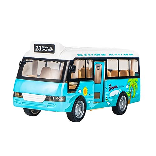 WESIEVYA Bus Spielzeugauto Lernspielzeug Internationales Schulbusmodell Kinderspielzeug Bus-Spielzeug Simulation Bus Spielzeug Kompakte Busmodelle Gelbe Busfigur Spielzeug Abs von WESIEVYA