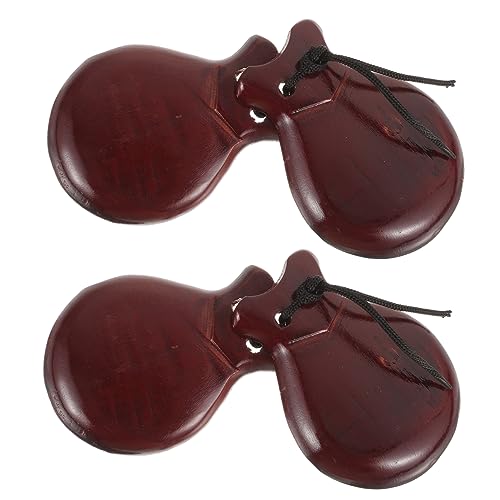 WESIEVYA Castagnetten aus Holz Bunte Percussion Spielzeuge für Musikunterricht Leichte Handgröße Sicher und Langlebig für Kinderpartys Bühne und Familie WESIEVYA Castagnetten aus Holz Bunte Percussion Spielzeuge für Musikunterricht Leichte Handgröße Sicher und Langlebig für Kinderpartys Bühne und Familie von WESIEVYA