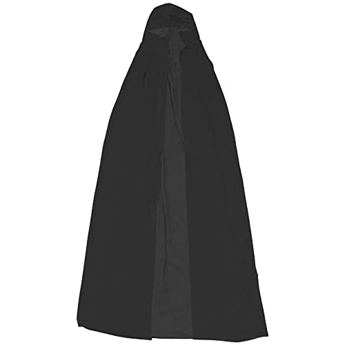 WESIEVYA Cosplay Umhang Für Halloween Langer Schwarzer Umhang Ideal Für Kostüme Von Hexen Und Zauberern Unisex Perfekt Für Bühnenauftritte Und Karneval von WESIEVYA