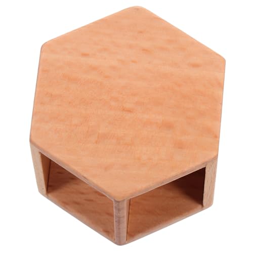 WESIEVYA Couchtisch Aus Holz Dekoration Puppenhaus Puppenaugen Beistelltisch Mini- -teetisch Puppenmöbel Aus Holz Puppenteetisch Miniaturtisch Miniatur-teetisch Light Brown Hölzern von WESIEVYA