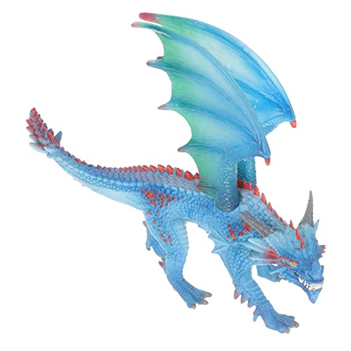 WESIEVYA Dinosaurier-Modell Für Dinosaurier- Krokodilpuppe Drachenspielzeug -Dinosaurier Handpuppe Roboter Dinosaurier Plüsch PVC Blue von WESIEVYA