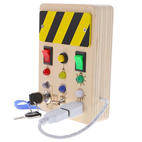 WESIEVYA Elektronisches Besetztbrett Spielzeug Für Kinder Pädagogisches Schalterspielzeug Für Kleinkinder Lernspielzeug Zur Der Motorik Und Konzentration Ideales Activity Board von WESIEVYA