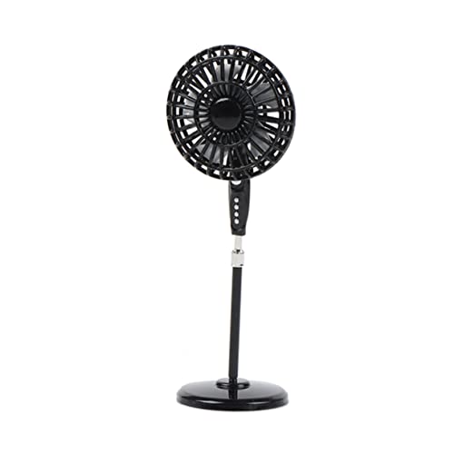 WESIEVYA Fan-Spielzeug Spielzeug für Kinder kinderspielzeug replicase Toys for Spielzeug Zubehör Mini-Zubehör Mini-Fan Mini-Hausventilator Miniatur-Bodenventilator Legierung Black von WESIEVYA