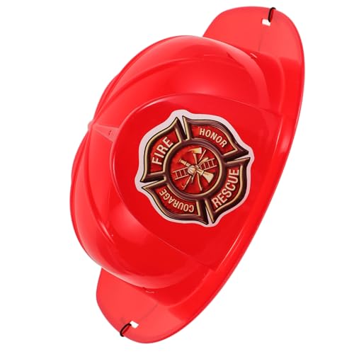 WESIEVYA Feuerwehrhelm Für Sicherheitshelm Für Rollenspiele Feuerwehrmann Kostü Accessoire Ideal Für Kindergeburtstag Und Halloween von WESIEVYA