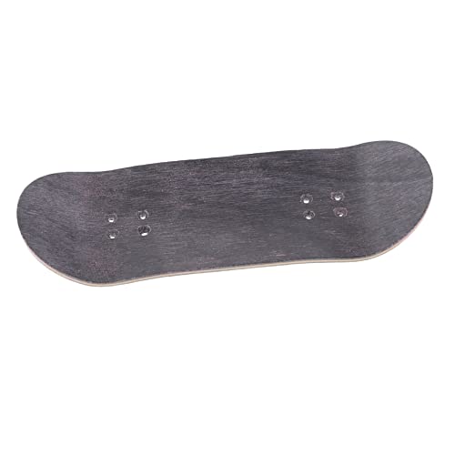 WESIEVYA Finger-Skateboard Neuheit Fingerspielzeug Mini-flaggen-ersatzstäbe Selbstgemachte Skateboards Mini-Skateboard Griffbrett Skateboard-Hardware Surf-Skateboard-Deck Black Hölzern von WESIEVYA