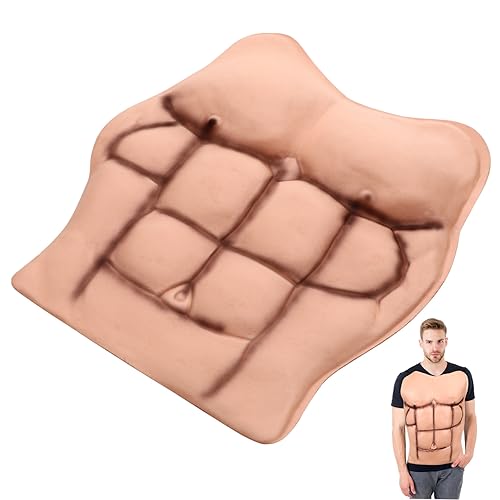 WESIEVYA Gefälschte Muskel Requisiten Für Männer Lustige Für Cosplay Und Halloween Partys Abdominal Kostüm Für Maskerade Kostüme Größe M/Unisex von WESIEVYA