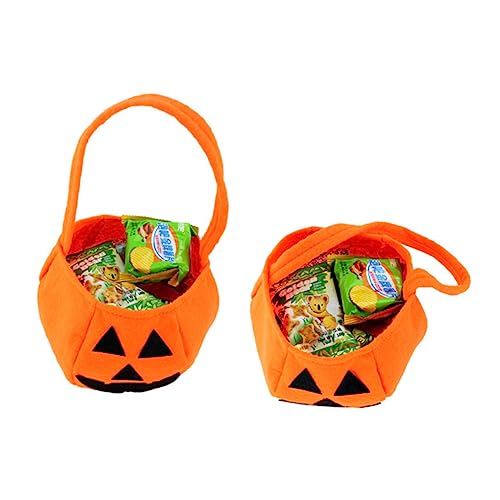 WESIEVYA Halloween Kürbis Tasche Für Kinder Süßigkeitentüte Für Halloween Party Trick or Treat Beutel Ideale Halloween Süßigkeiten Tasche Perfekte Ergänzung Für Kostüme von WESIEVYA