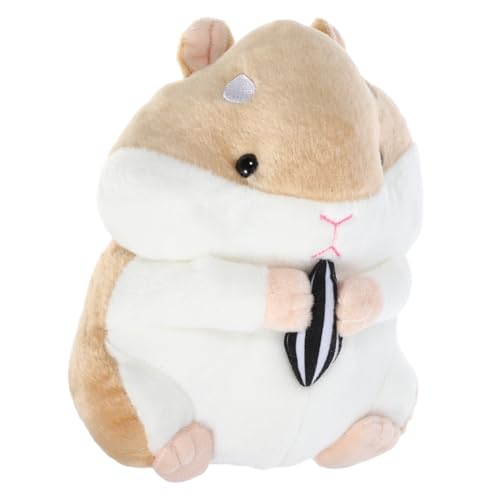 WESIEVYA Hamster Stoffpuppe 23 cm üsch Niedliches Cartoon Spielzeug Ideales Für Kinder Und Kleinkinder Perfekte Heimdekoration Und Spielgefährte von WESIEVYA