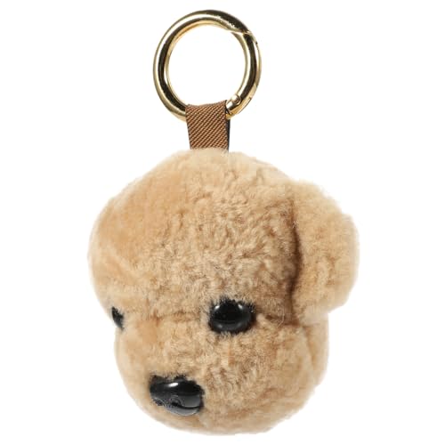 WESIEVYA Hündchen-Puppe-Anhänger entzückender Hundeplüsch Kuscheltier Hund schlüsselanhänger Kind Weihnachten Kawaii Schlüsselanhänger Cartoon-Plüsch-Welpen Hardware- Yellow von WESIEVYA