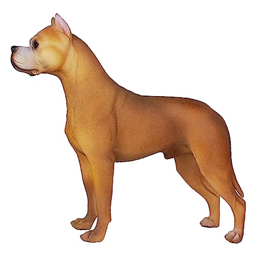 WESIEVYA Hundeschmuck Stehendes Hundemodell Cartoon-Hundefiguren Spielzeug Hundefiguren klein Stehende Hundeverzierung dogtoo Dog Toy kleines hundehandwerk Hundestatuen Plastik Brown von WESIEVYA