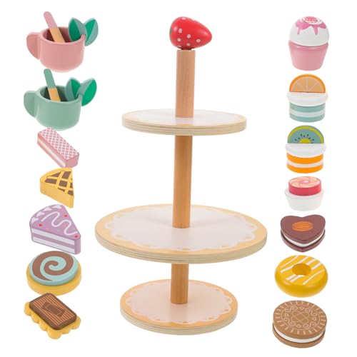 WESIEVYA Interaktives Spielkuchen Set Für Kinder Cupcake Spielzeug Rollenspiel Simulationskuchen Set Kinderküche Zubehör 1 Set von WESIEVYA