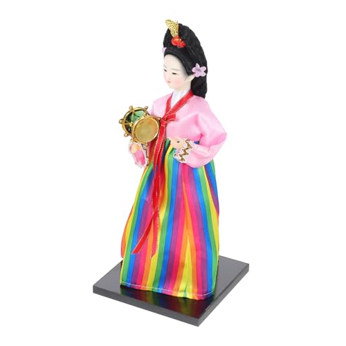 WESIEVYA Koreanische handgemachte Puppe alte Puppe Kimono-Puppenfigur Spielzeug für Kinder kinderspielzeug Tischplatte koreanische Puppenverzierung Desktop-Verzierung für koreanische Puppen von WESIEVYA