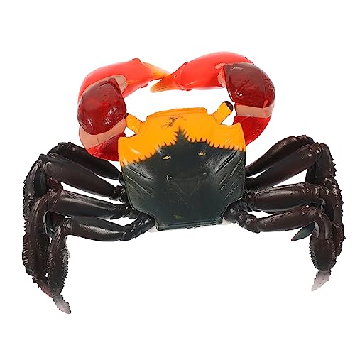 WESIEVYA Krabbenmodell Spielzeug jucarii pentru copii hühner Spielzeug Lernspielzeug Crab Toy haarige Krabbe simulierte Simulation Krabbe lernendes Kinderspielzeug Meerestiermodell Plastik von WESIEVYA