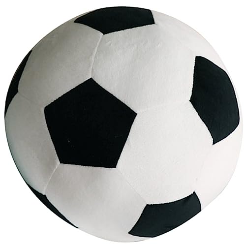 WESIEVYA Kreatives Cartoon Fußball üschspielzeug 25cm Weiches Und Kuscheliges Fußballkissen Ideales Für Fußballfans Pädagogisches Für Jungen Und ädchen von WESIEVYA