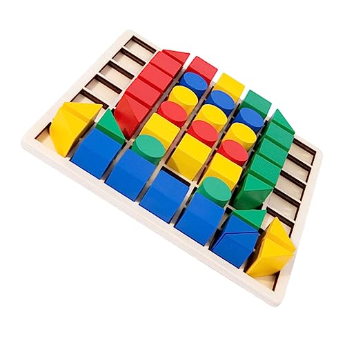 WESIEVYA Puzzle Set Für Kreative Geometrische Bausteine Montessori Bildungsspielzeug Für Frühe Entwicklung Praktische Bauklötze Lernspielzeug Für Jungen Und ädchen von WESIEVYA