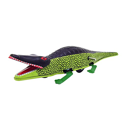 WESIEVYA Krokodil Spielzeug Kinder kindergeschenke Kinder Trainingsspielzeug Krabbelspielzeug Kindertiere Spielzeug Alligatormodell Spielzeug Tischdekoration Eisenblech Green von WESIEVYA