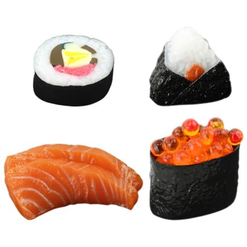 WESIEVYA Kunst Sushi Modell Fake Food Simulation Reisrollen Realistisches Lebensnahes Sushi Modell Sushi Set Mit Seeigel Fischrogen Rundreis Sushi Und Lachs Sushi von WESIEVYA