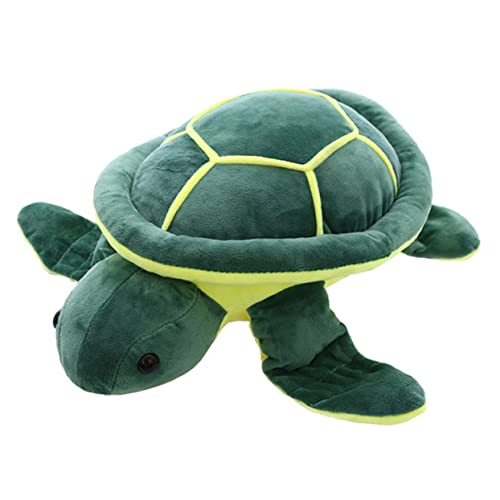 WESIEVYA Kuscheltier Schildkröte Aus Weichem üsch Große Gefüllte Meeresschildkröte Grün Ideales Spielzeug Für Kinder Perfektes Für Tierliebhaber Und Kuschelfans von WESIEVYA