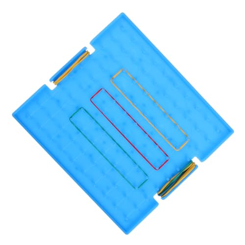 WESIEVYA Interaktives Lern-geoboard Mathematik-Werkzeug Für Kinder 16 cm Quadratisch Doppelseitig Stecktafel Mathematik-Schreibtisch-zubehör Für Die Schule Und Zu Hause von WESIEVYA