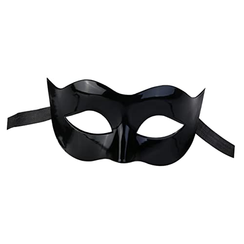 WESIEVYA Männer Maskerade Kostüm Halbmaske Schwarz Augenmaske Für Maskenball Karneval Und Partys Ideal Für Cosplay Und Festliche Anlässe von WESIEVYA