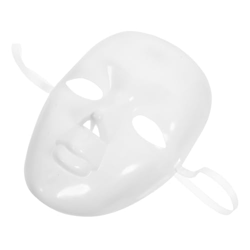 WESIEVYA Maske Cosplay-Party Requisiten für Zirkus-Fotoautomaten lackierbar Skelett Kostüm costume masks white mask the mask Requisiten für Karnevals-Fotoautomaten Zirkus-Fotokabine pp Weiß von WESIEVYA