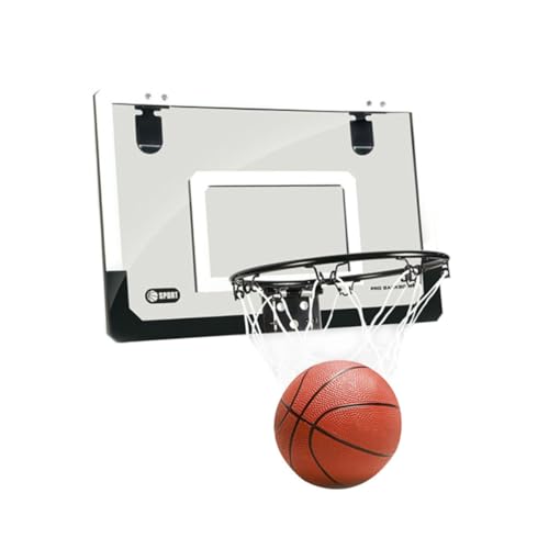 WESIEVYA Mini Basketball Set Mit Transparentem Backboard Indoor Basketballkorb Für Und Erwachsene Inklusive Mini Basketball Für Unvergessliche Spiele Im Wohnzimmer Oder Büro von WESIEVYA