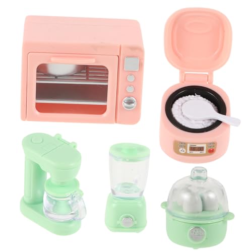 WESIEVYA Miniatur Küchen spielset für Realistischem Ofen Kaffeemaschine Entsafter Reiskocher und Ei dampfgarer Detailgetreues Puppenhaus Zubehör Fördert Fantasie und Koordination WESIEVYA Miniatur Küchen spielset für Realistischem Ofen Kaffeemaschine Entsafter Reiskocher und Ei dampfgarer Detailgetreues Puppenhaus Zubehör Fördert Fantasie und Koordination von WESIEVYA