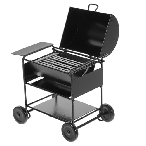 WESIEVYA Miniatur Grill Für Puppenhaus Realistisches BBQ Grillmodell Für Die Puppenhausküche Niedliches Mini BBQ Grillzubehör Für Kreative Spielwelten Ideal Für Ab 3 Jahren von WESIEVYA