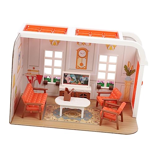 WESIEVYA 1 Set Mini Wohnzimmer Szene Miniatur Kit Mit öbeln Für DIY Mini House Mit öbeln Für Kreatives Und Dekorieren von WESIEVYA