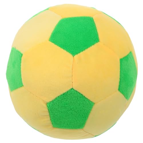 WESIEVYA Multifunktionales Fußball Spielzeug üsch Fußball Stofftier Gelb Wurfkissen Für Kinder Ideales Spielzeug Für Drinnen Und Draußen Fördert Bewegung Und Spielspaß von WESIEVYA