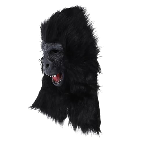 WESIEVYA Orang-Utan-Maske Vampirmaske als Kopfbedeckung Teufelsmaske Affen-Gesichtsmaske Gorilla-Maske für Erwachsene Tierkopf Halloween gruselige maske Cosplay-Requisite Maske für Karneval von WESIEVYA